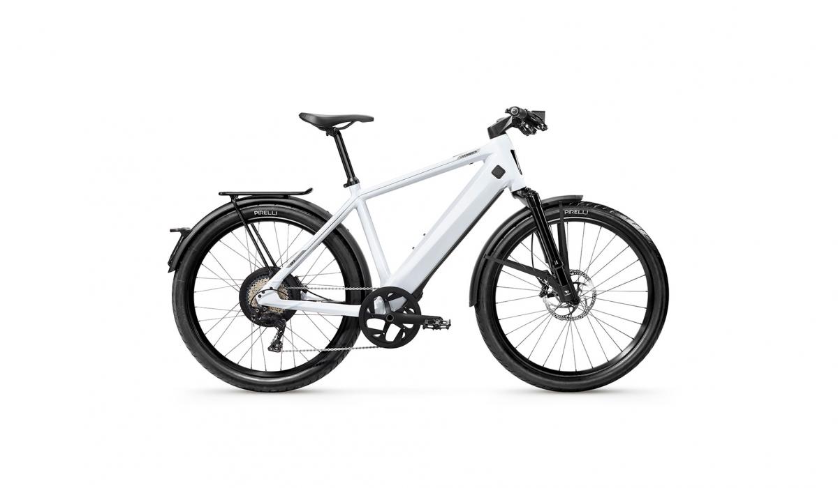 Vélo électrique Stromer ST3 avec équipement optionnel – personnalisable dans le configurateur Stromer Bike.