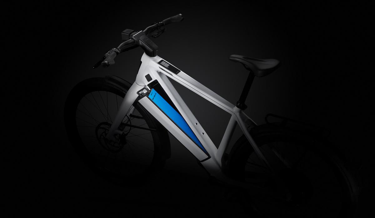 Batterie pour vélo électrique Stromer ST3 avec une autonomie de 180 km.