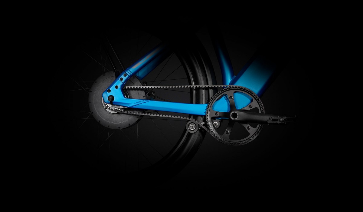 Le Stromer ST2 doté de la technologie d'entraînement Carbon Drive™ de Gates.